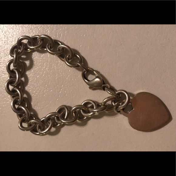 Tiffany & Co Sterling Silver Heart Charm Bracelet - Picture 3 of 3